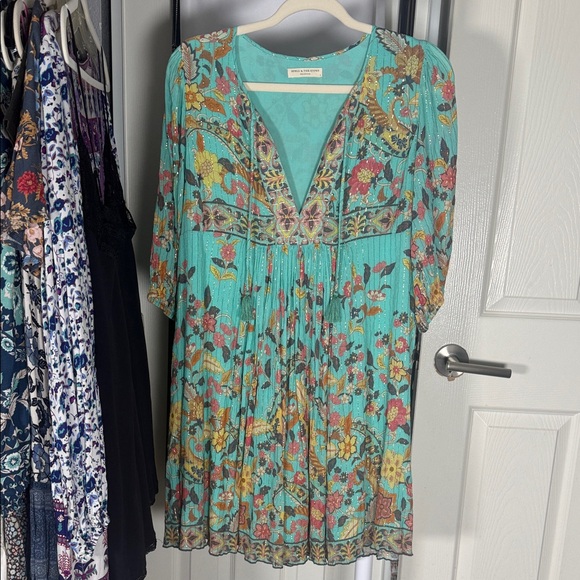 Spell & The Gypsy Collective Hendrix Boho Mini Dress Size Small - Picture 5 of 13